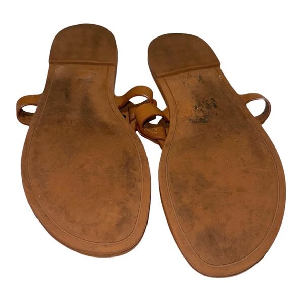 Tory Burch Miller Soft Leather Sandal Bourbon Miele Women’s Size 7 90582 - Picture 4 of 4